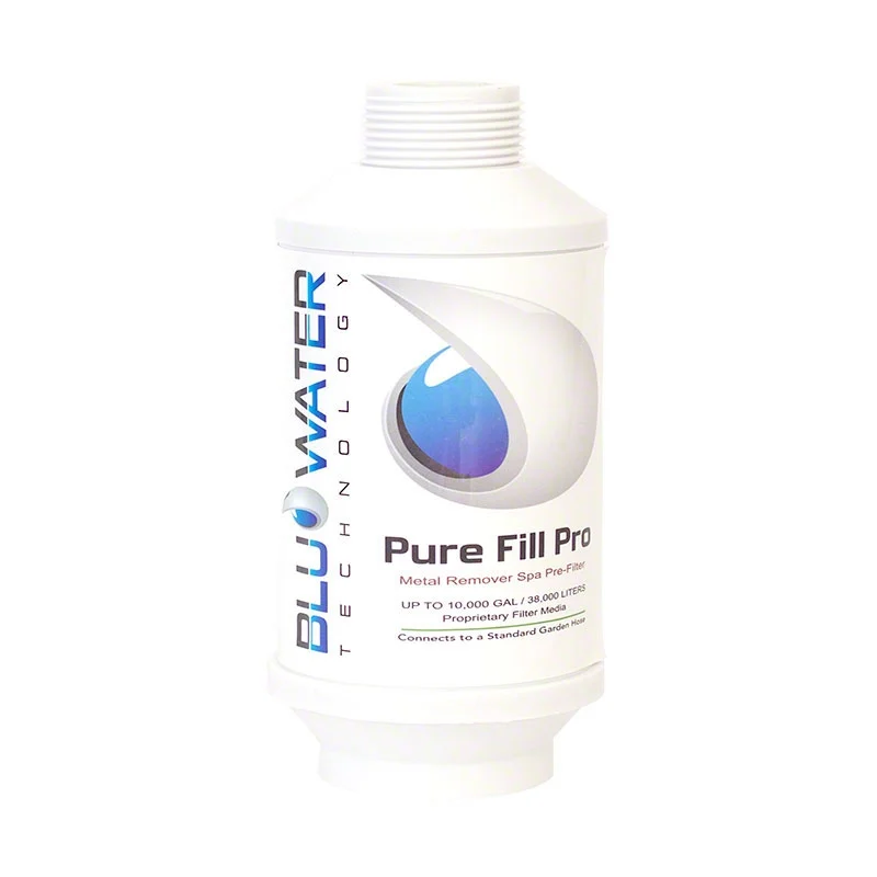 What types of water sources can the spa pre-filter be used with?
